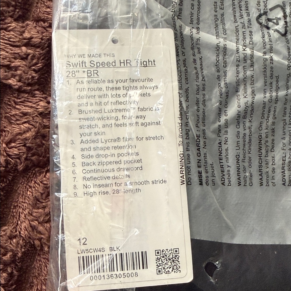 lululemon athletica Black Swift Speed HR Tight